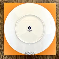 Hermes Bleus d'Ailleurs Presentation and Dinner Plate Cobalt Blue Porcelain