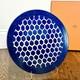 Hermes Bleus d'Ailleurs Rare Presentation Dinner Plate Cobalt Blue Porcelain