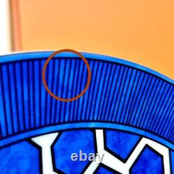 Hermes Bleus d'Ailleurs Rare Presentation Dinner Plate Cobalt Blue Porcelain