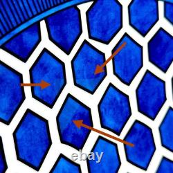 Hermes Bleus d'Ailleurs Rare Presentation Dinner Plate Cobalt Blue Porcelain