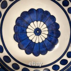 Hermes Blue D'Ayule Pasta Plate Deep Dinner Plate 24.5cm Porcelain