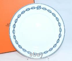 Hermes Chaine D'ancre Dinner Plate 10.6 Blue Dinnerware 27 cm TOR