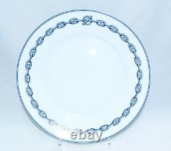 Hermes Chaine D'ancre Dinner Plate 10.6 Blue Dinnerware 27 cm TOR