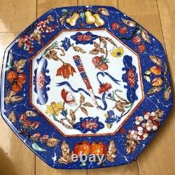 Hermes Dinner Plate Tableware Pierres d'Orient et d'Occident Lapis Blue Auth New