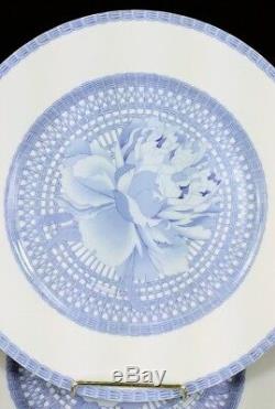 Hermes Les Pivoines Blue Dinner Plate(s) 10 Limoges Authentic MINT (4 Avail)