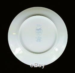 Hermes Les Pivoines Blue Dinner Plate(s) 10 Limoges Authentic MINT (4 Avail)