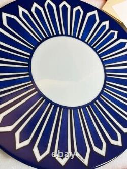 Hermes Paris Bleus d'Ailleurs Dinner Plate 27 cm porcelain blue 10.8 in With Box