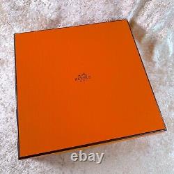Hermes Paris Dinner Plate CHAINE D'ANCRE BLUE 27cm Porcelain Tableware withBox