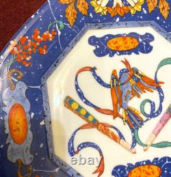 Hermes Porcelain Dinner Plate Pierres d'Orient et d'Occident Tableware Blue Dish