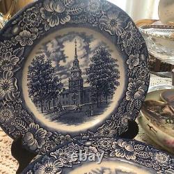 Historic Colonial Scenes Staffordshire Ironstone Service For 4 19 Pieces