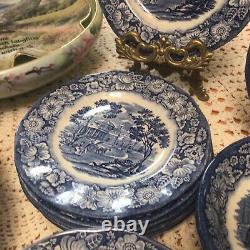 Historic Colonial Scenes Staffordshire Ironstone Service For 4 19 Pieces