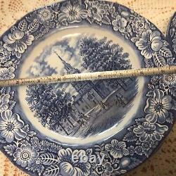 Historic Colonial Scenes Staffordshire Ironstone Service For 4 19 Pieces