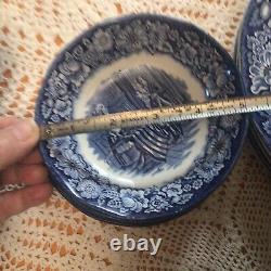 Historic Colonial Scenes Staffordshire Ironstone Service For 4 19 Pieces