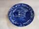 Historical Staffordshire Blue Dinner Plate Bank United States Philadelphia 1825