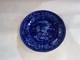 Historical Staffordshire Blue Dinner Plate View Near Philadelphia 1825