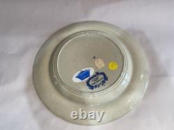 Historical Staffordshire Blue Dinner Plate View Near Philadelphia 1825
