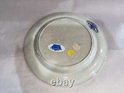 Historical Staffordshire Blue Transfer Dinner Plate Mitchell And Freemans Boston