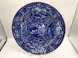 Historical Staffordshire Dark Blue Dinner Plate Quadruped Lion 2 Available 1825