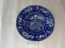 Historical Staffordshire York Minster Dinner Plate U. S. Ship Ca. 1825 LNRP2