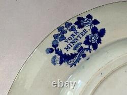 Historical Staffordshire York Minster Dinner Plate U. S. Ship Ca. 1825 LNRP2