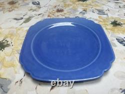 Homer Laughlin Century Riviera Mauve Blue 10 Dinner Plate VERY RARE