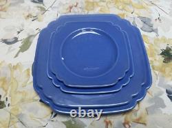 Homer Laughlin Century Riviera Mauve Blue 10 Dinner Plate VERY RARE