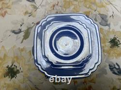 Homer Laughlin Century Riviera Mauve Blue 10 Dinner Plate VERY RARE
