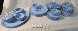 Homer Laughlin Skytone Blue Stardust China Set Service for 6 39 Pieces