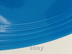 Homer Laughlin fiestaWare Square Dinner PLATE turquoise Blue Fiesta Lot Of 6 SFB