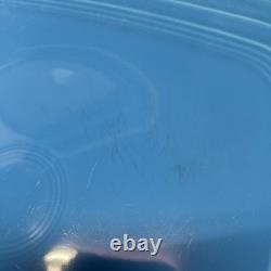 Homer Laughlin fiestaWare Square Dinner PLATE turquoise Blue Fiesta Lot Of 6 SFB