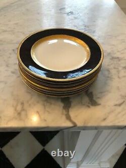 Huetschenreuther Babarian Cobalt China Plates 10 Dinner, Seven Plates