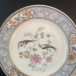 Hutschenreuther Bird of Paradise 20pc Dinner, Salad, Bread Cup Saucer Deco c1920