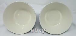 Iittala Taika Blue Owl Klaus Haapaniemi 4-Dinner Plates 2-Bowls Finland EUC