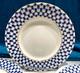 Imperial Porcelain Cobalt Net 9.5 Lg. Lomonosov Blue DINNER Luncheon PLATES NEW