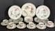 International Tableworks TERRACE BLOSSOMS 22-Pc Stoneware Set-Vintage-Excellent