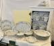 JOHANN HAVILAND Bavarian Germany BLUE GARLAND China 35 Pieces Dinner Dishes+SERV
