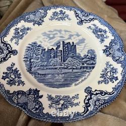 JOHNSON BROTHERS NWOT Old Britain Castles Blarney Blue Dinner Plates Set Of 8