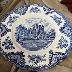 JOHNSON BROTHERS NWOT Old Britain Castles Blarney Blue Dinner Plates Set Of 8