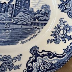 JOHNSON BROTHERS NWOT Old Britain Castles Blarney Blue Dinner Plates Set Of 8
