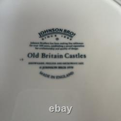 JOHNSON BROTHERS NWOT Old Britain Castles Blarney Blue Dinner Plates Set Of 8