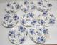 J & G Meakin Tudor Roses Blue English Staffordshire Dinner Plate 10 Set of 8