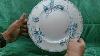 J H Weatherby Blue U0026 White China Carnation Dinner Plate