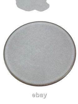 Jars France TOURRON GRIS ECORCE Blue Gray Charcoal Dinner Plate 10.5 Lot Of 4
