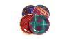 Jeffrey Banks Designer Plaid 4piece Dinner Plates