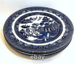 Johnson Bros. Blue Willow MADE IN ENGLAND DINNER PLATE SET OF 4