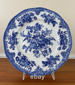 Johnson Brothers ASIATIC PHEASANT Blue 9? Dinner Plates Set of 6 MINT