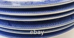 Johnson Brothers Blue Willow Design 11 Dinner Plates Set Of Six New