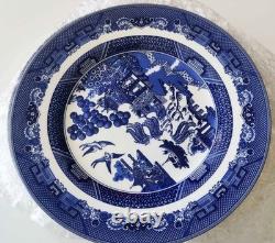 Johnson Brothers Blue Willow Design 11 Dinner Plates Set Of Six New