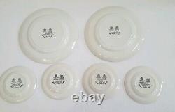 Johnson Brothers Bros Blue Willow 12pc Dinner Salad Dessert Plates Soup Bowls