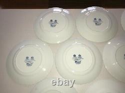 Johnson Brothers Coaching Scenes Blue Set of 13 10 Dinner Plates EUC